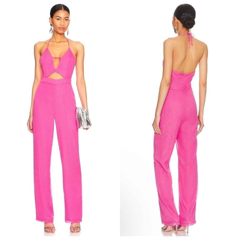 FLAW Superdown Sarah Halter Jumpsuit in Pink Size XS